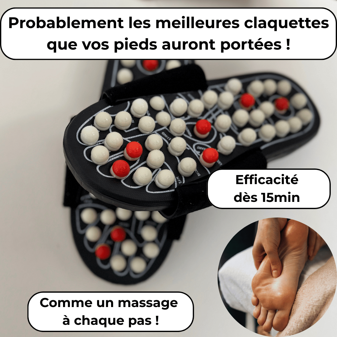 Claquettes bien-être d'acupression