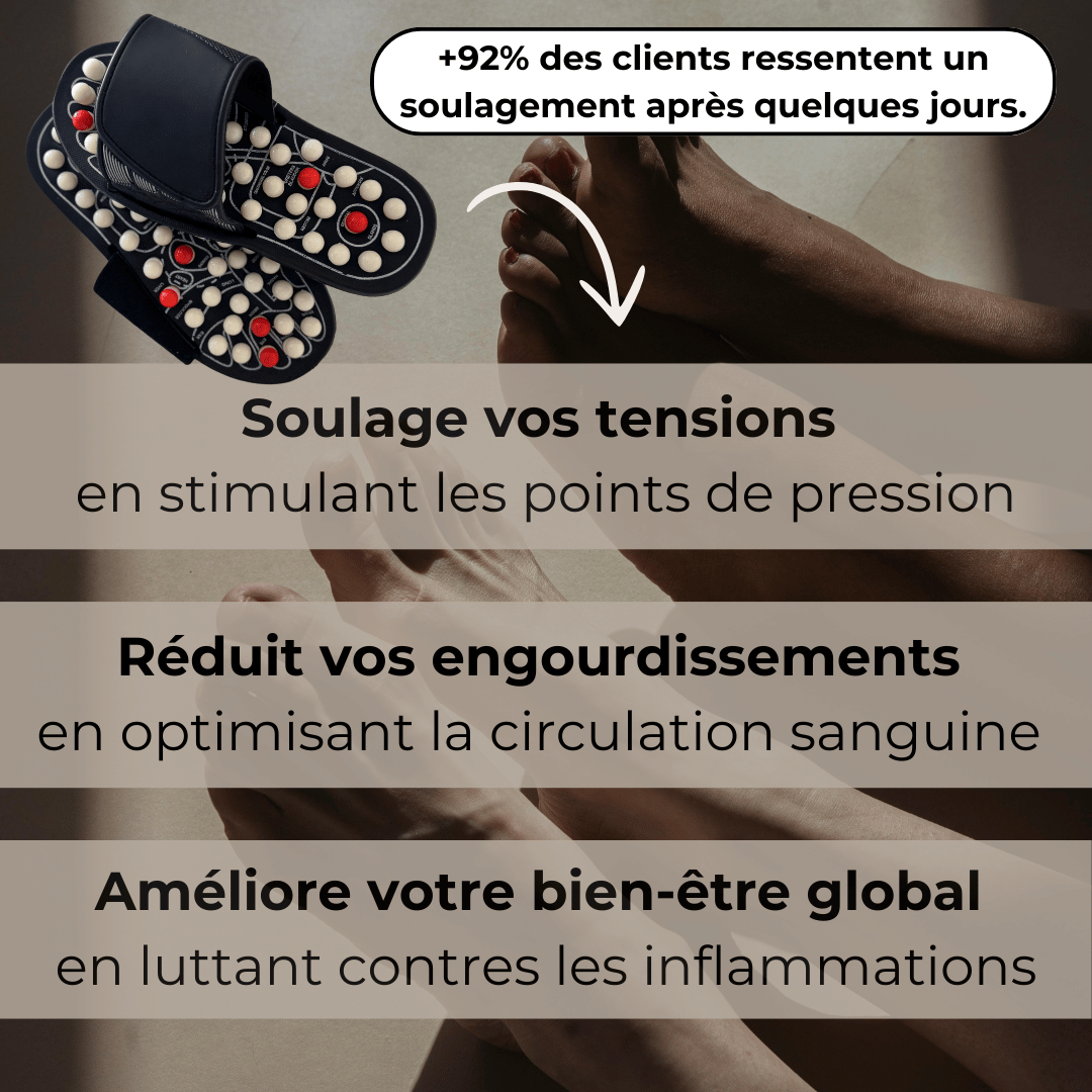 Claquettes bien-être d'acupression